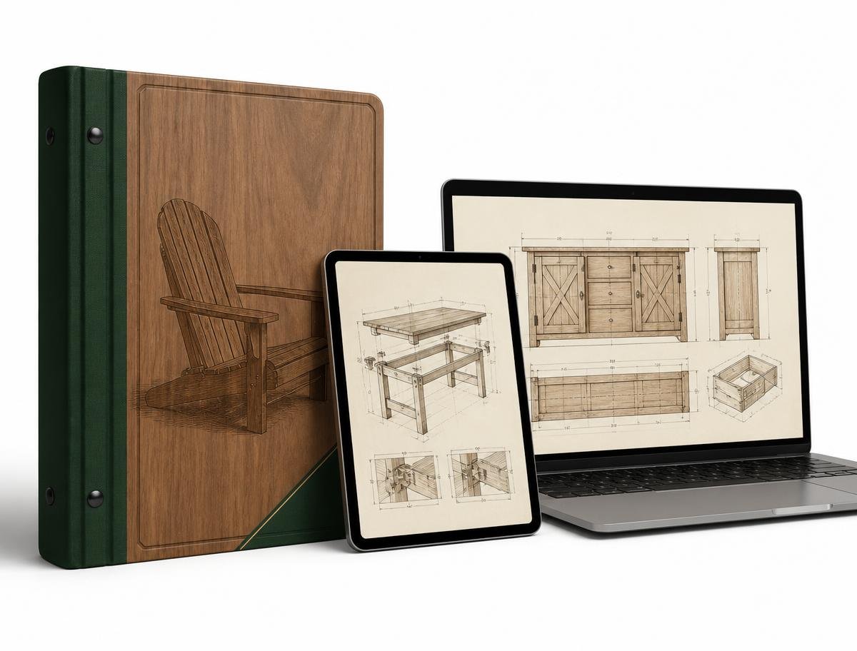 Illustrative representation of the TedsWoodworking digital package